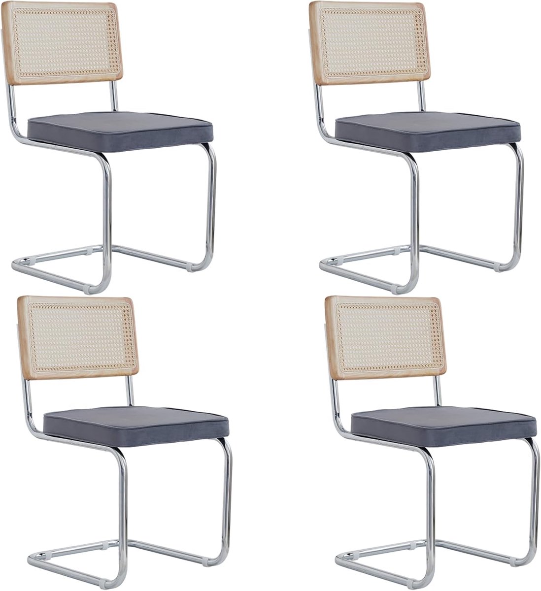 Eetkamerstoelen Set - Moderne Stoelen - Comfortabel Zitten - Ergonomisch Ontwerp - 50x45x8