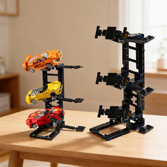 Auto Display Standaard - Racewagen Podium - Verzameling Tonen - 3-Laags Ontwerp - 28x19x4 cm — afbeelding 3