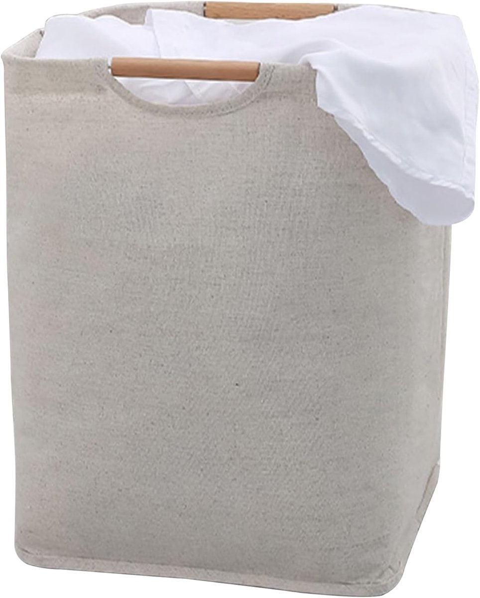 Rechthoekige wasmand - Opbergmand Organizer - Ruimte Besparen - Stabiel frame - 58 liter 54cm