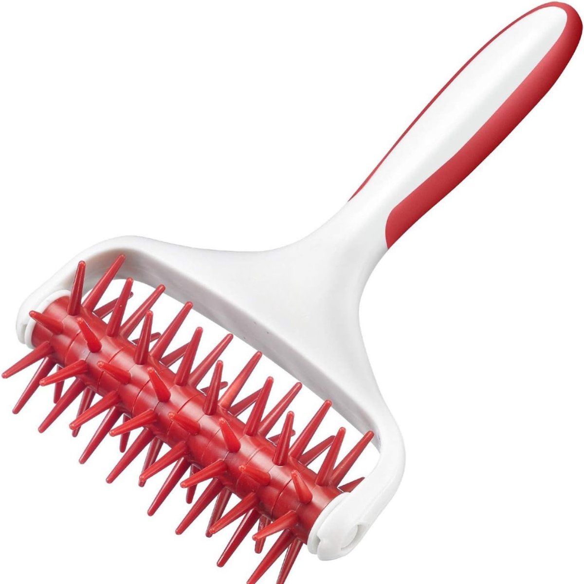 SVN® Deegsteker - Deegschraper - Deegsnijder - Wit/Rood - 20cm x 13cm x 6cm
