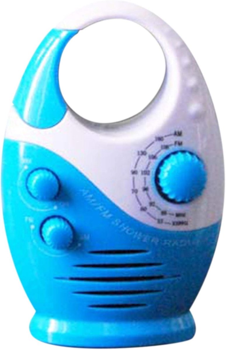 Waterdichte Doucheradio - Badkamer Luidspreker - Muziek Luisteren - AM FM Ontvangst - 14 x 10 x 6 cm