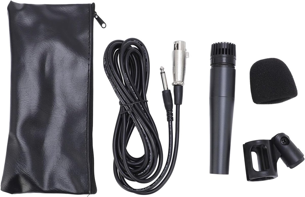 Dynamische Microfoon - Opname Microfoon - Zonder Latentie - Cardioïde Polariteit - 1 Set