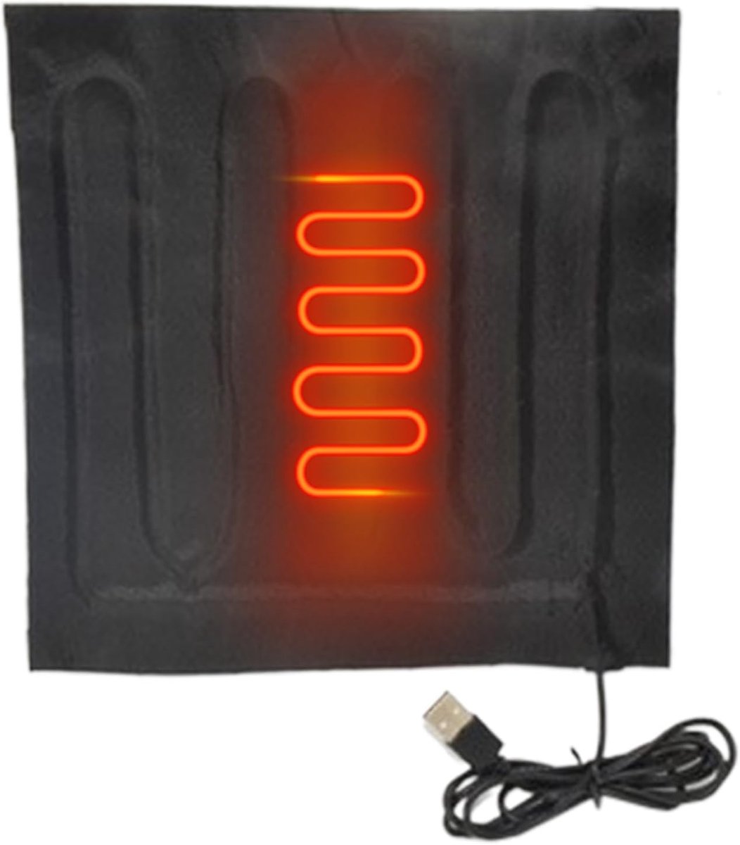 Verwarmde Deken - Elektrisch Reisformaat - Kamperen Ontspanning - Temperatuurcontrolefunctie - 30x30x6 cm