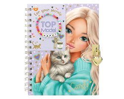 TOPModel dagboek met slot, sleuteltje en armband