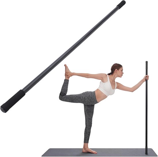 Yoga Stretch Stick - Fitness Hulpmiddel - Houding Verbeteren - Stevige Stalen Constructie - 4 Delige Set — afbeelding 2