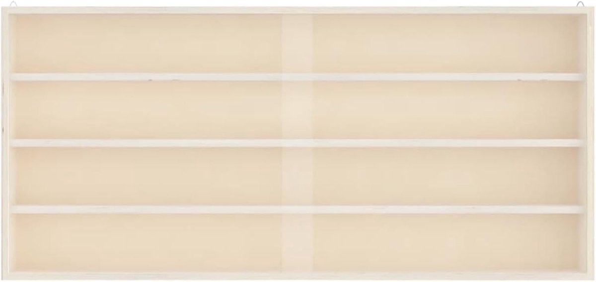 Zwevende Vitrine - Wandkast - Verzamelen Tonen - Met Transparante Deuren - 80 x 37 cm