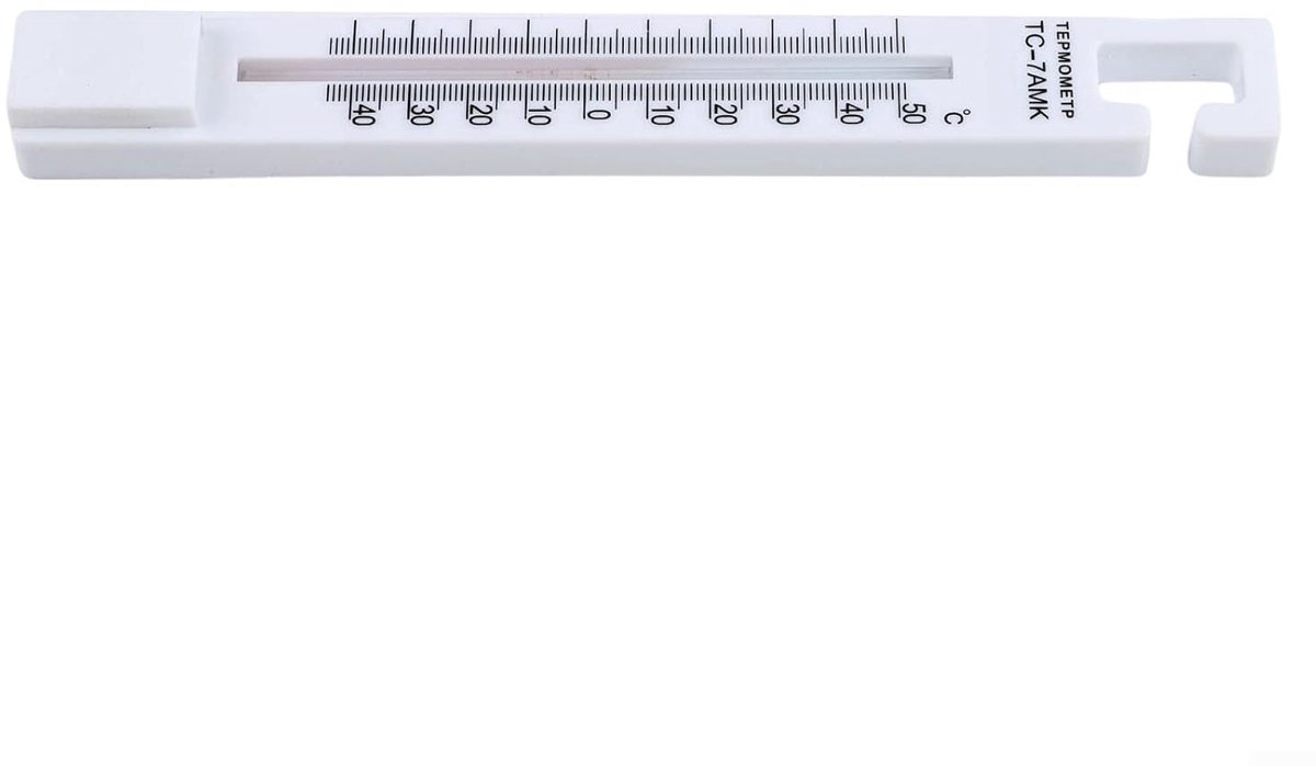 Huishoudelijke thermometer - Koelkast vriezer meter - Voedsel bewaren - Nauwkeurige temperatuurzones - 18x3x2 cm - Wit