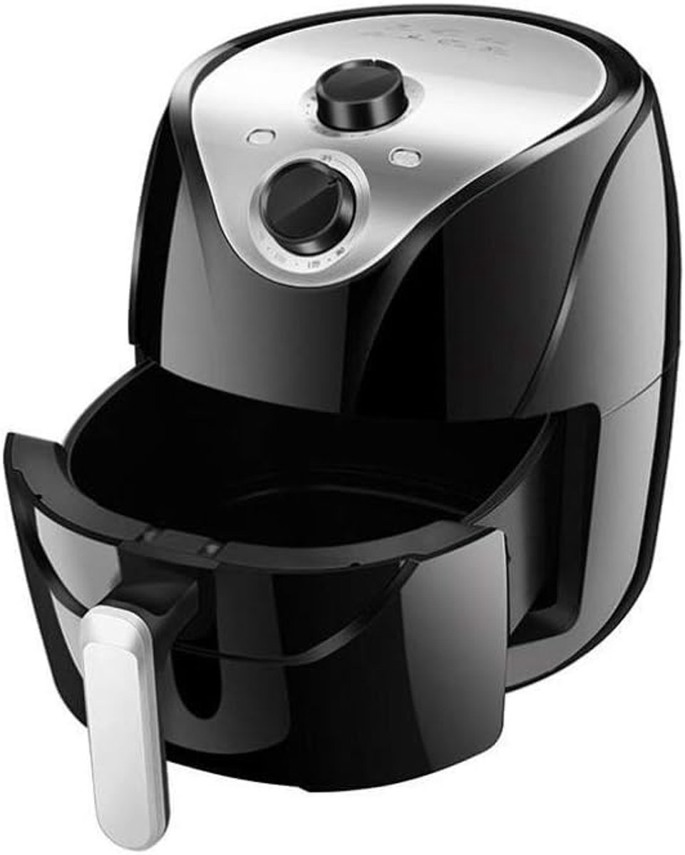 Olievrije Airfryer Oven - Hetelucht Koker - Gezond Koken - 8 Kookvoorinstellingen - XL Capaciteit - Zwart