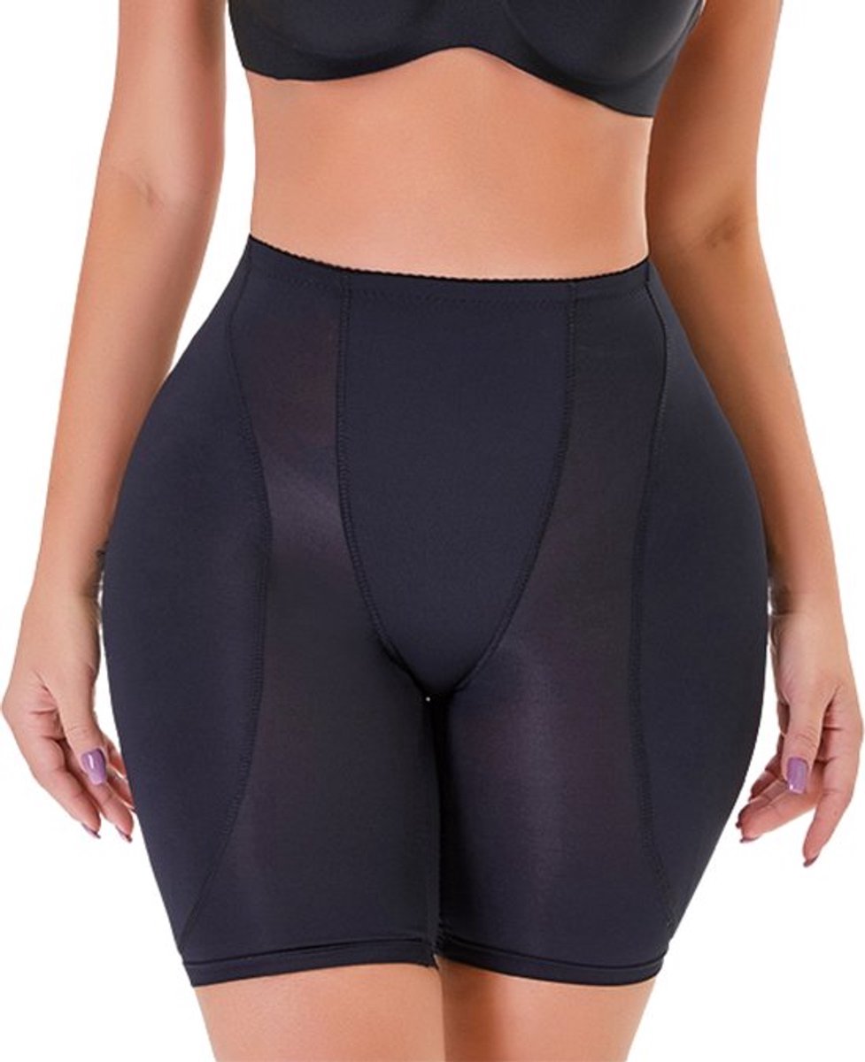 Hip lifter broekje - Corrigerend broekje - Maat XL - Billen lift broekje - broekje voor onder jurk - Corrigerend ondergoed - Dames ondergoed - met vulling - tegen hip dips – Zwart - LOUZIR