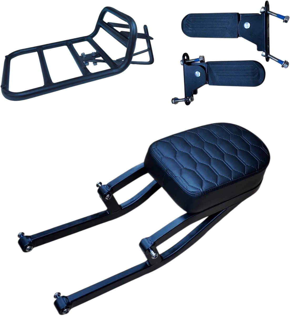 Combo Deal V20 (Pro) Accessoires - Achterzitje - Voorrekje - Voetsteuntjes