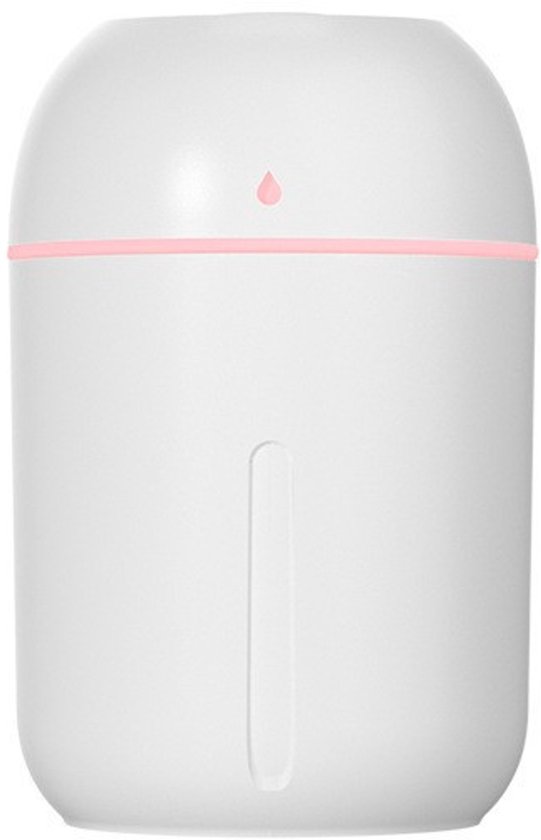 Draagbare Mini-luchtbevochtiger – Compacte Luchtbevochtiger met Koele Nevel – Mini Luchtbevochtiger – USB Humidifier – 330ml – Voor Slaapkamer, Kantoor & Studentenkamer – Wit