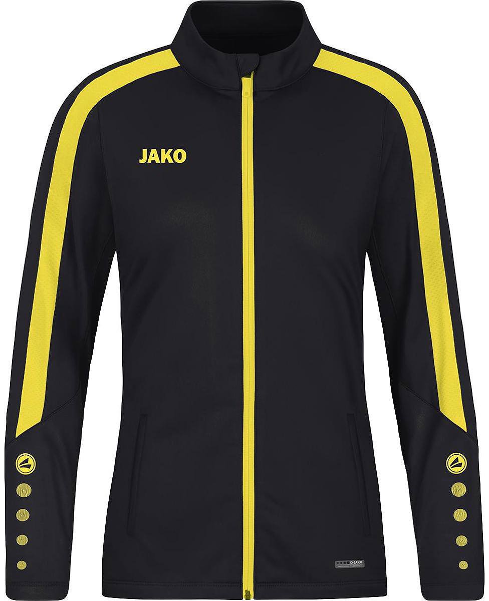 Jako Power Polyestervest Dames - Zwart / Citroen | Maat: 36