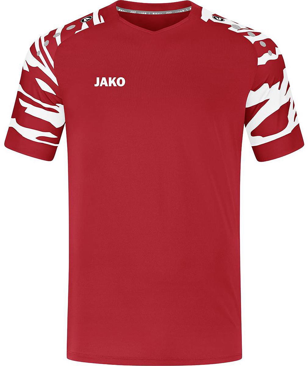 Jako Wild Shirt Korte Mouw Heren - Sportrood / Wit | Maat: XL