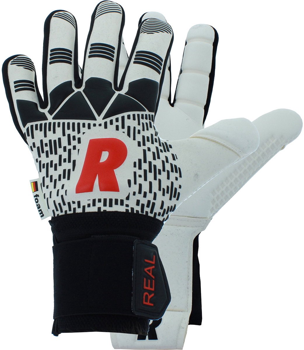 Real Ultra Keepershandschoenen - Wit / Zwart / Rood | Maat: 11