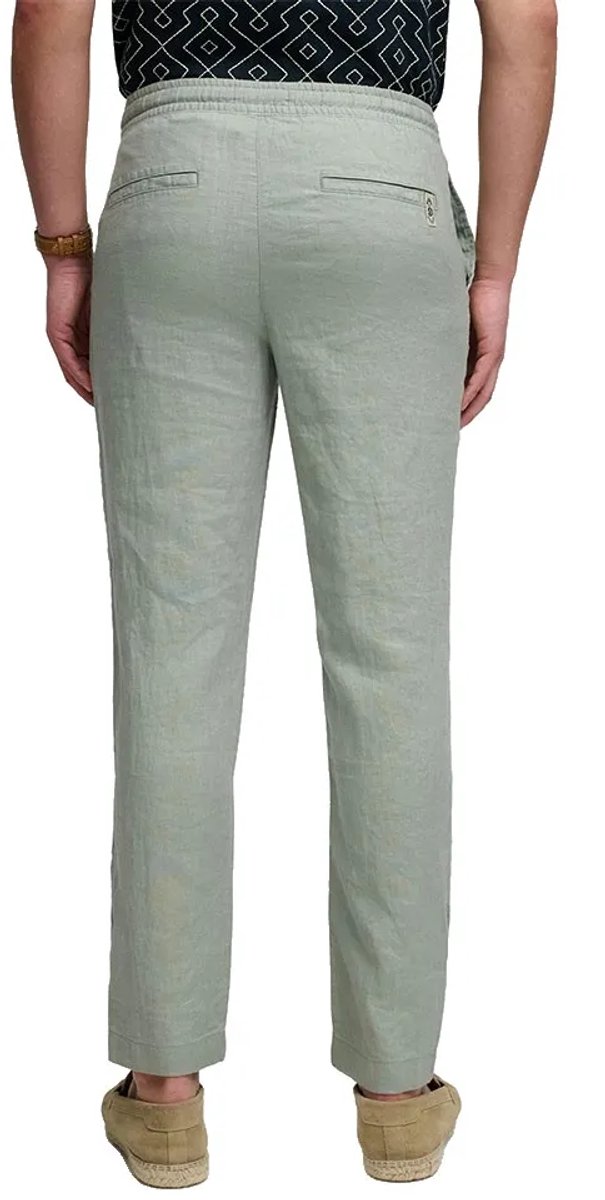 Superdry Merchant Linen Broek L Man Groen