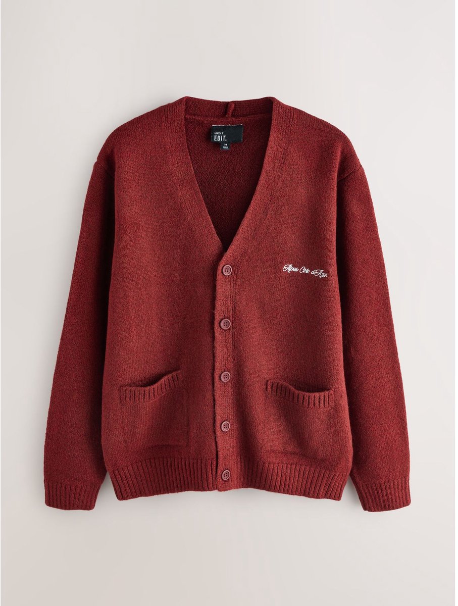 Next - Heren - EDIT gebreid vest - Rood