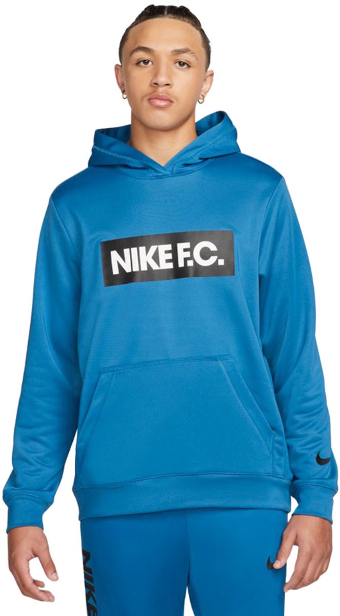 Nike Football Sweater Heren DF FC Libero Hoodie Blauw - Maat XL