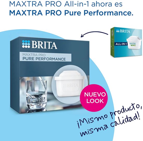 BRITA waterfilterpatroon MAXTRA PRO Pure Performance 12 pack - Originele navulling voor alle BRITA kannen voor puur smakend kraanwater - filtert verontreinigingen zoals PFAS*, chloor, kalkaanslag en metalen