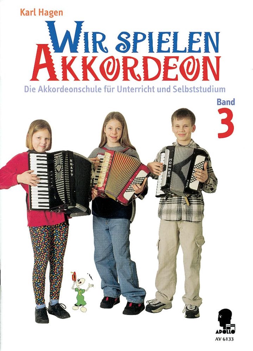 Akkordeon Leren - Muziekboek - Zelfstudie - Speelse Methode - 30x23cm