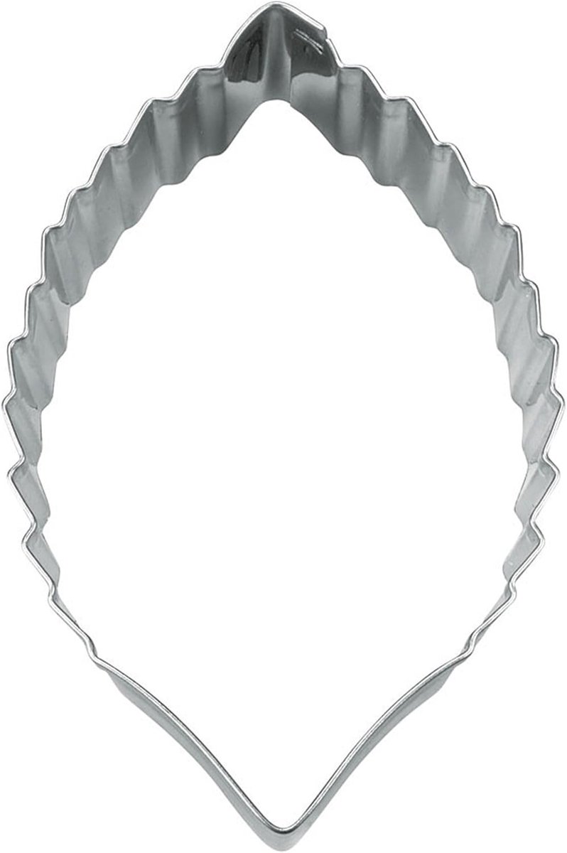 Uitsteekvorm Bladvorm - Koekjes Snijder - Koekjes Bakken - Roestvrij Staal - 9 cm - Zilver