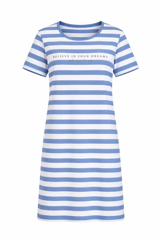 Gestreept nachthemd in popeline La Redoute Collections | La Redoute