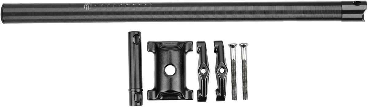 Fiets Zadelpen - Zitbuis Fiets - Comfortabel Fietsen - Lichtgewicht Aluminium - 33.9mm 60cm - Zwart
