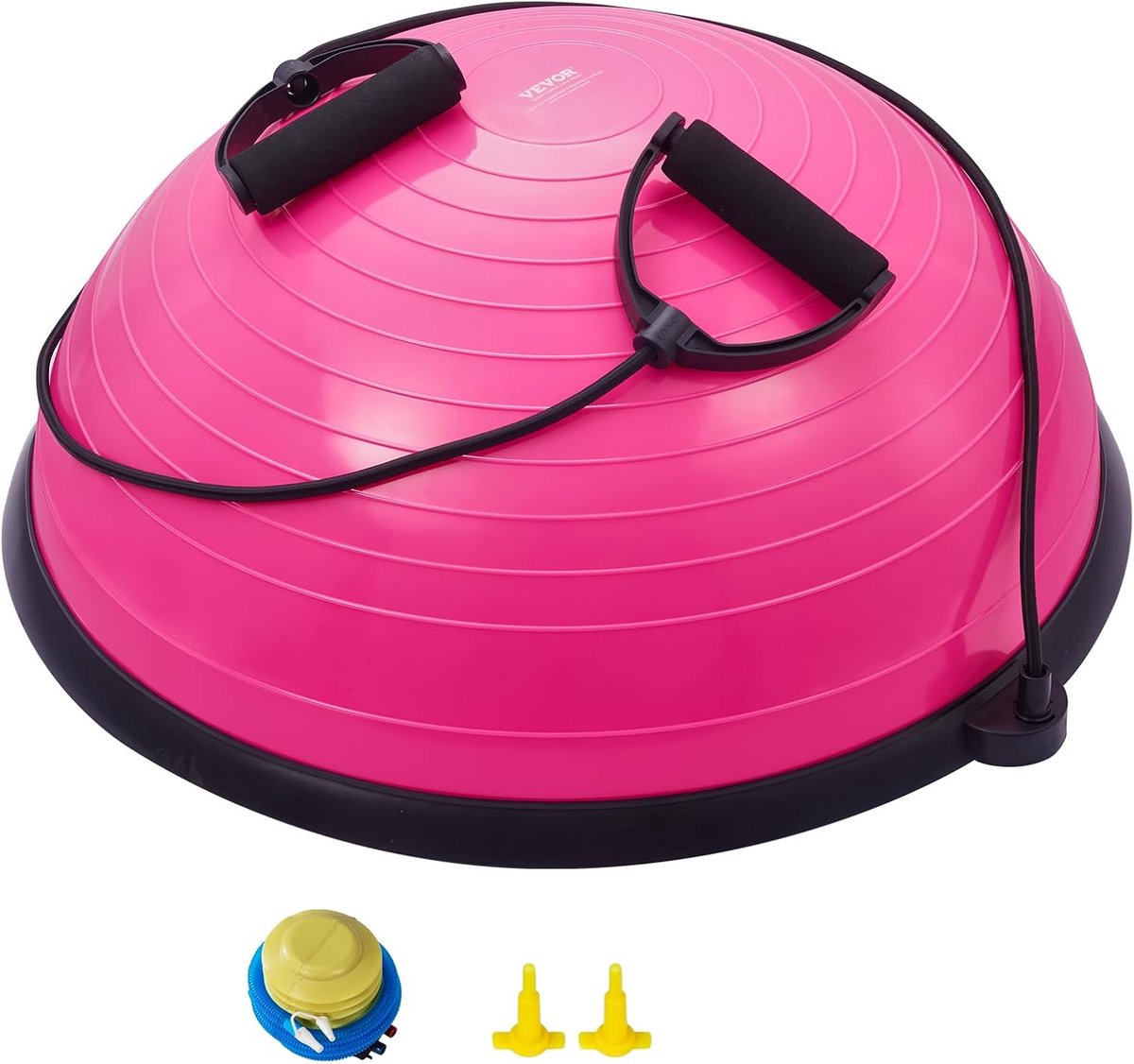 Halve Bal Trainer - Balans Trainer Bal - Full Body Workout - Hoge Gewichtscapaciteit - 24 Inch Diameter - Roze