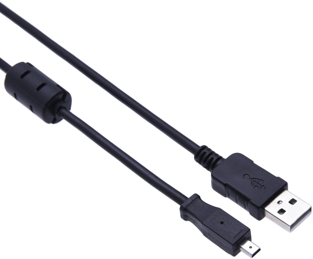 USB Camera Kabel - Datakabel Oplader - Foto's Overzetten - Robuuste Connectoren - 1 Meter - Zwart