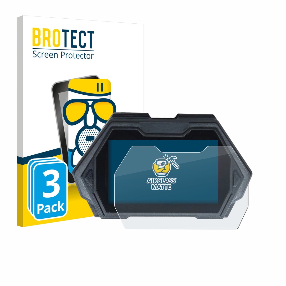 BROTECT - Screenprotector voor Kukirin G3 Pro - Folie Beschermfolie Beschermglas matte 3 Stuks