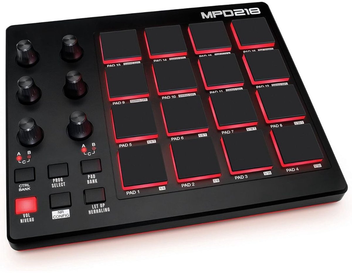 RONN® DJ Controller - DJ - Controller - Zwart - ‎20cm x 26cm x 5cm