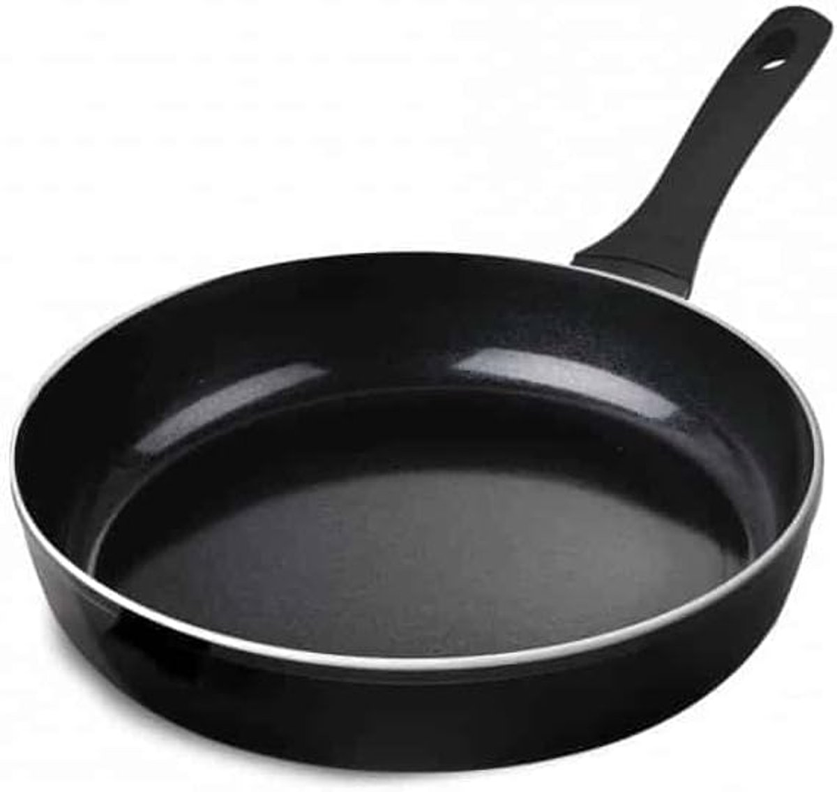 Keramische Koekenpan - Antiaanbakpan - Koken en Bakken - Keramische Antiaanbaklaag - 28 cm - Zwart