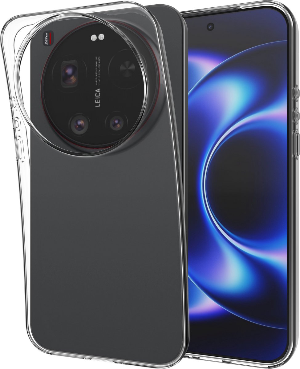 Just in Case hoesje geschikt voor Xiaomi 17 Ultra Hoesje Siliconen - Flexibele Case - Transparant