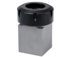 Spantang Blok - Vierkante Houder - CNC Bewerking - Doorgaand Gat Ontwerp - 80mm Capaciteit - Zwart Zilver