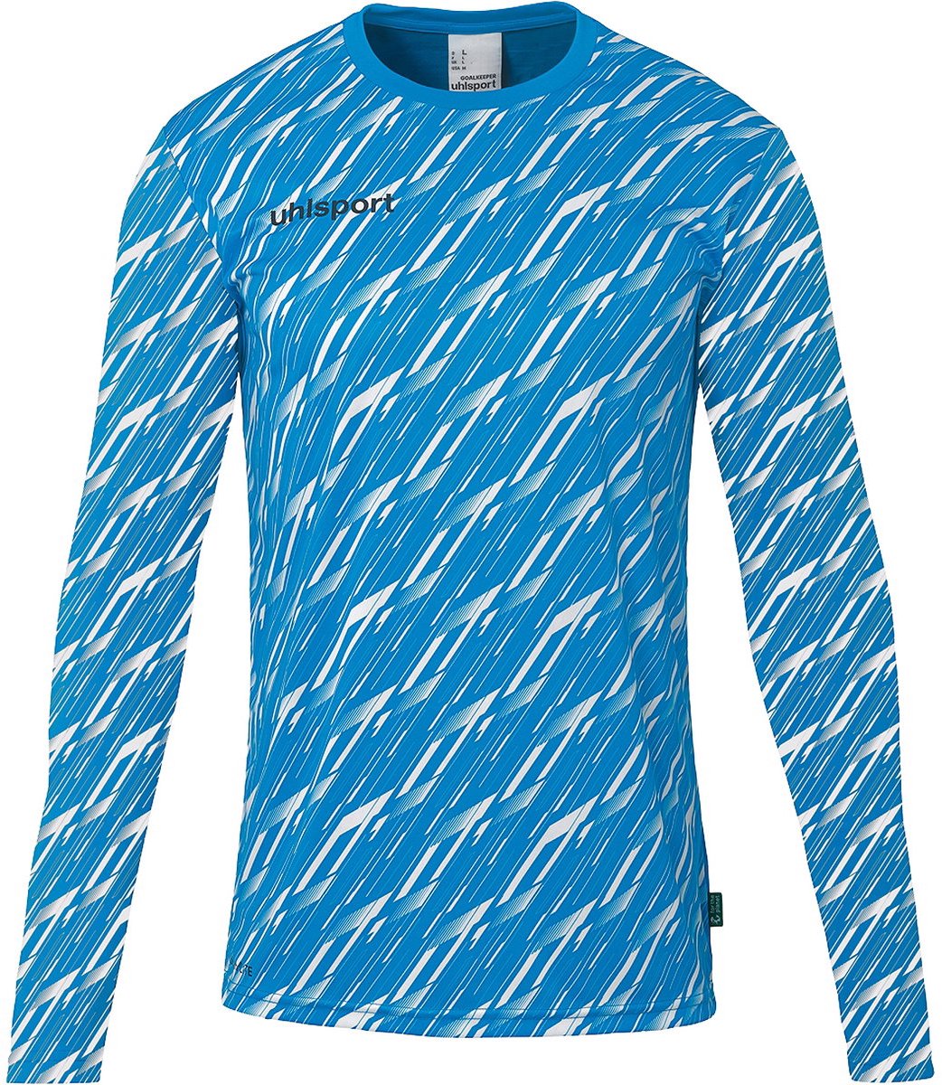 Uhlsport Progressive Keepershirt Lange Mouw Kinderen - Cyaan / Wit | Maat: 164
