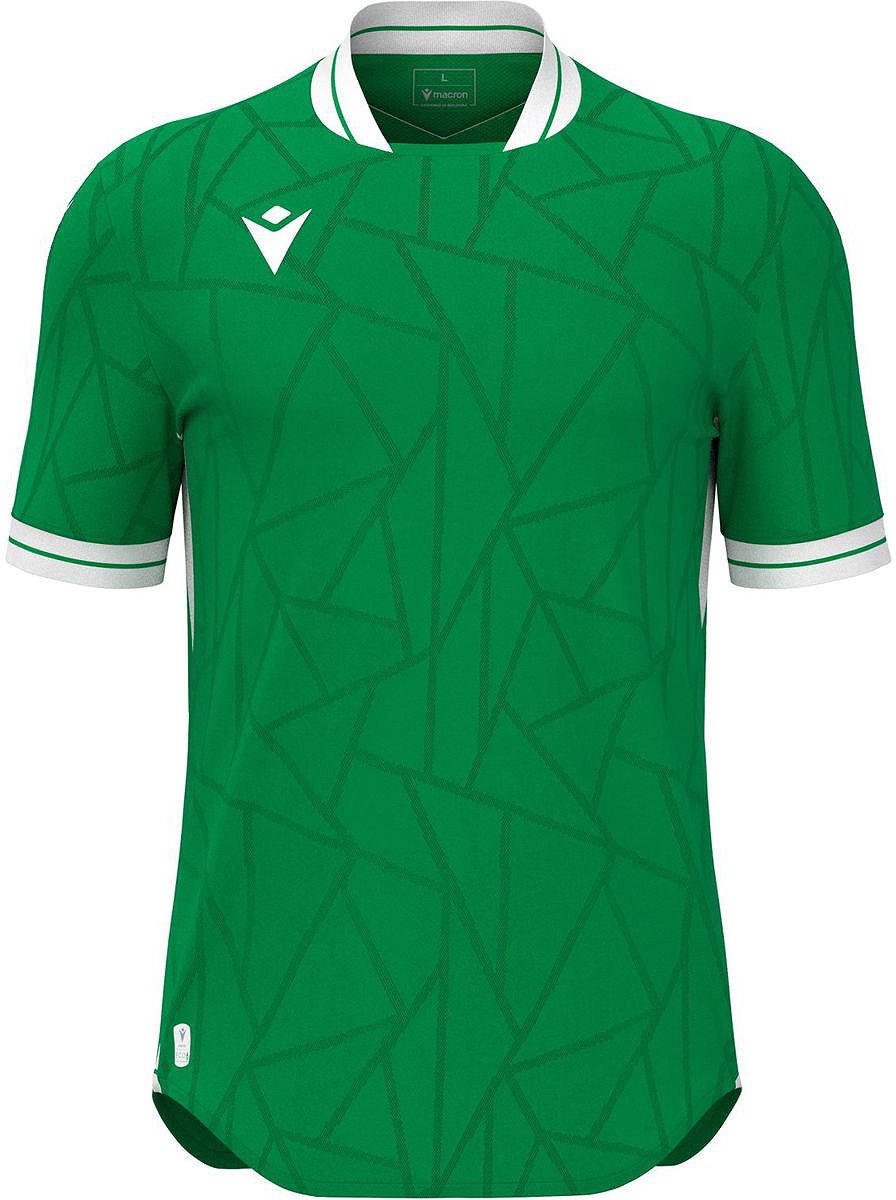 Macron Cerberus Shirt Korte Mouw Heren - Groen / Wit | Maat: XXL