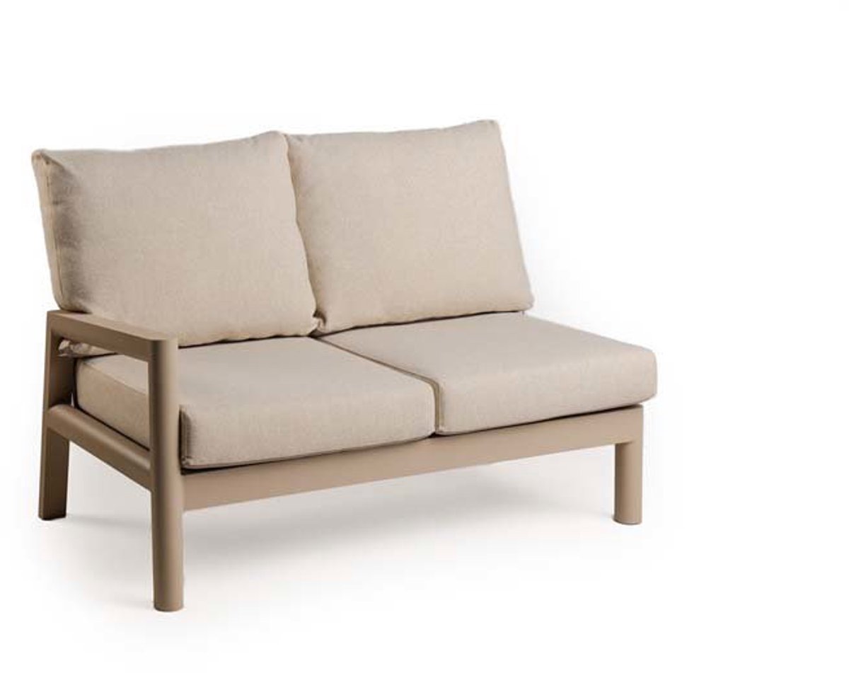 Tierra outdoor - Sevilla 2-zits lounge bank rechts champagne