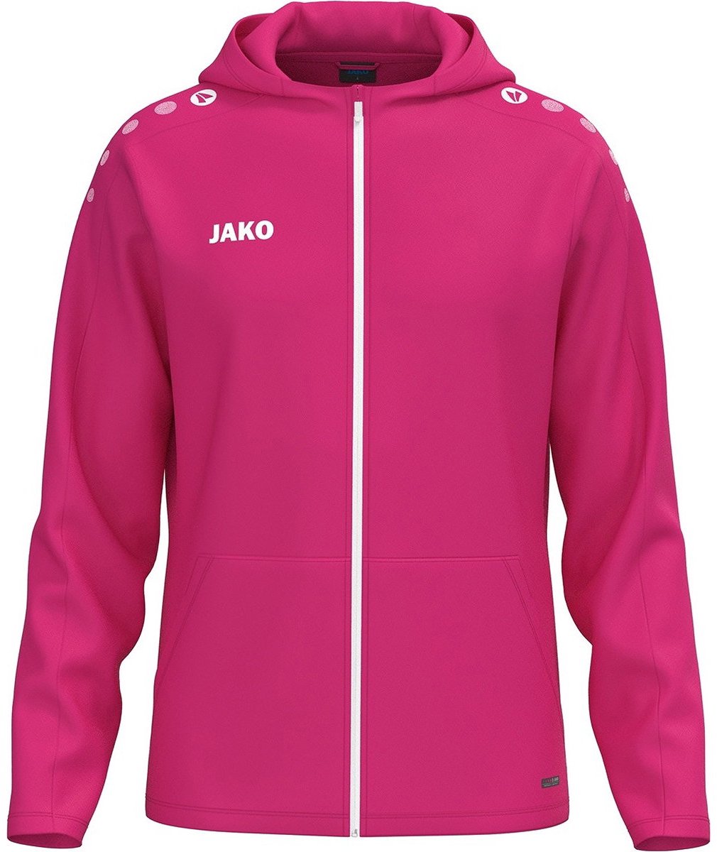 Jako One Jas Met Kap Heren - Deep Pink | Maat: 4XL