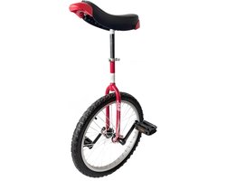 Eenwieler voor beginners - Eén wiel fiets - Leren rijden - Ronde vork ontwerp - 20 inch - Rood