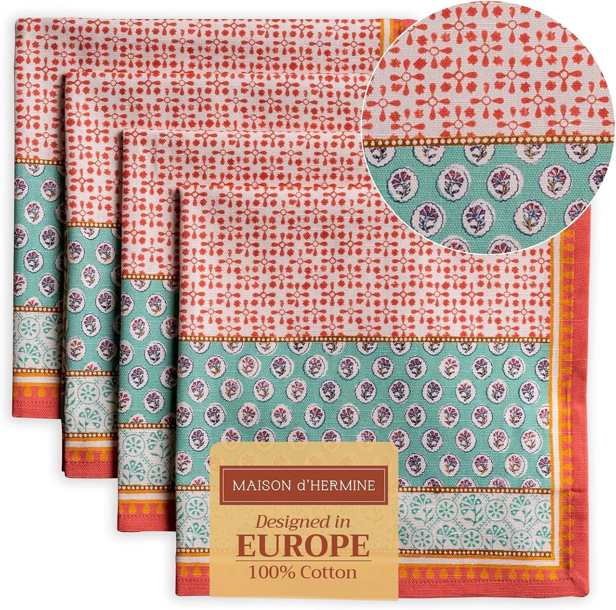 Stoffen servetten - Herbruikbare servetten - Diner en decoratie - 100% katoen - 45x45 cm