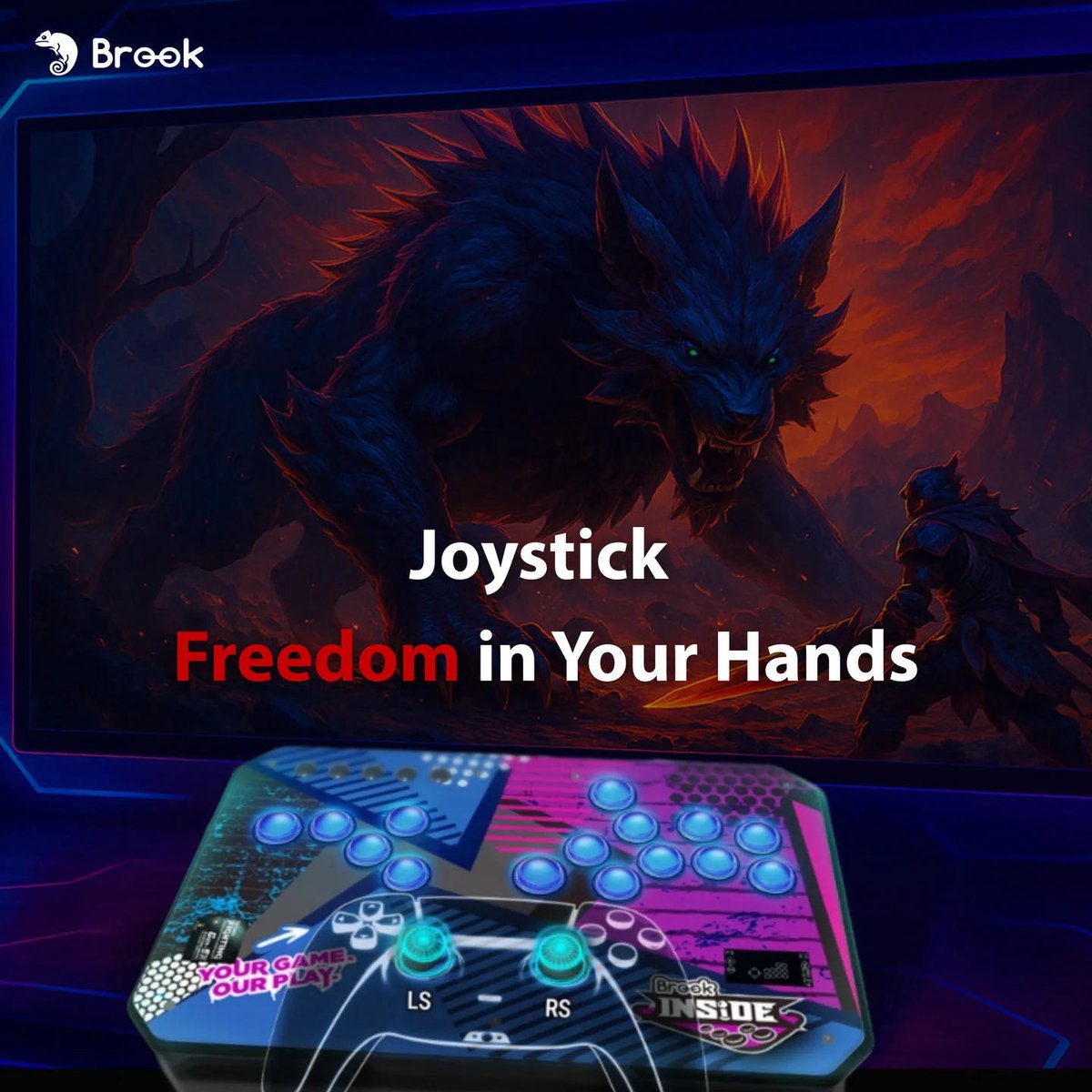 Brook Gen-5W PS5 / Steam Deck / PC Wireless Fighting Board thumbnail 5