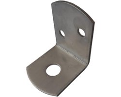 Hoek L-beslag RVS