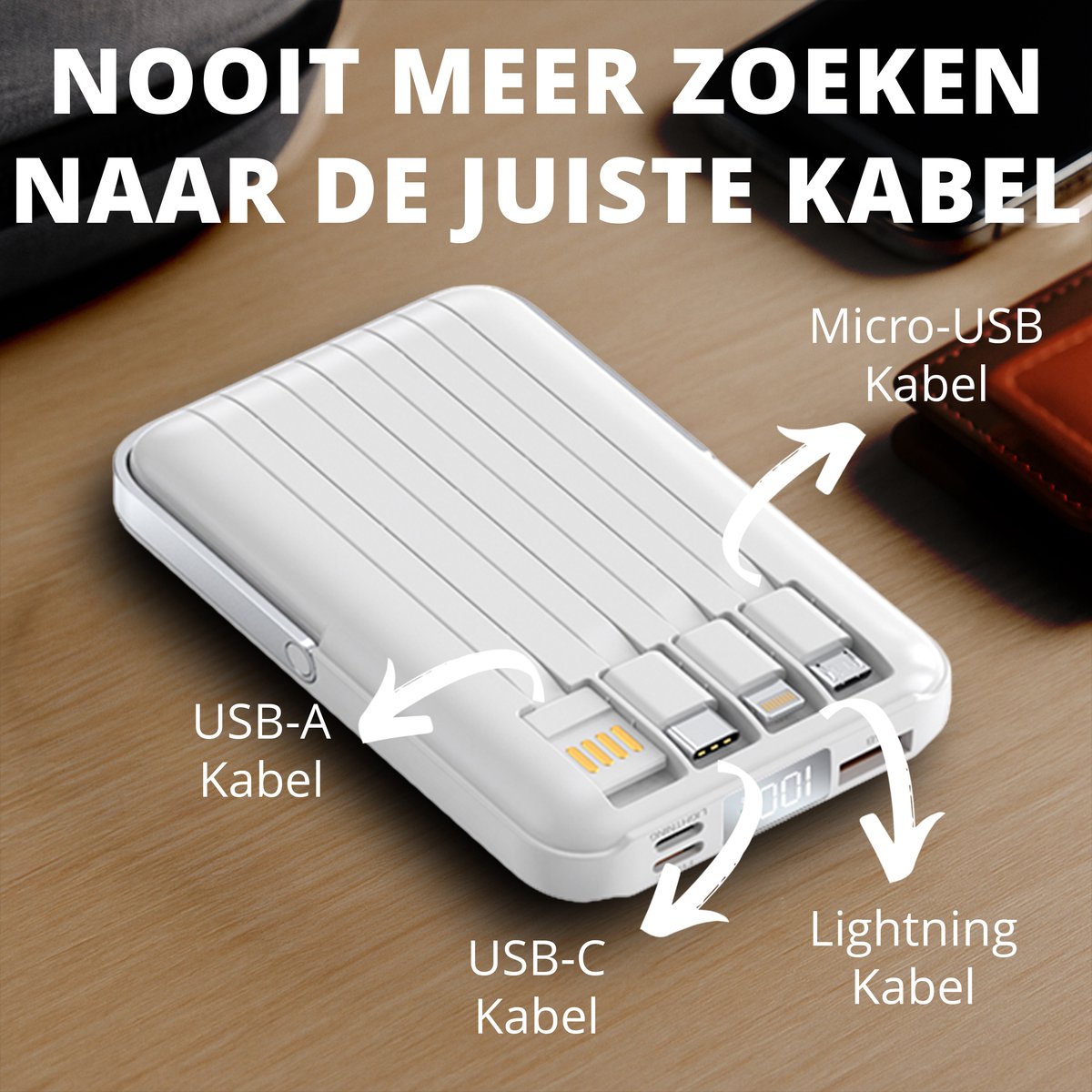 Garzini MagSafe Powerbank 10.000 mAh Draadloos Opladen - afbeelding 3