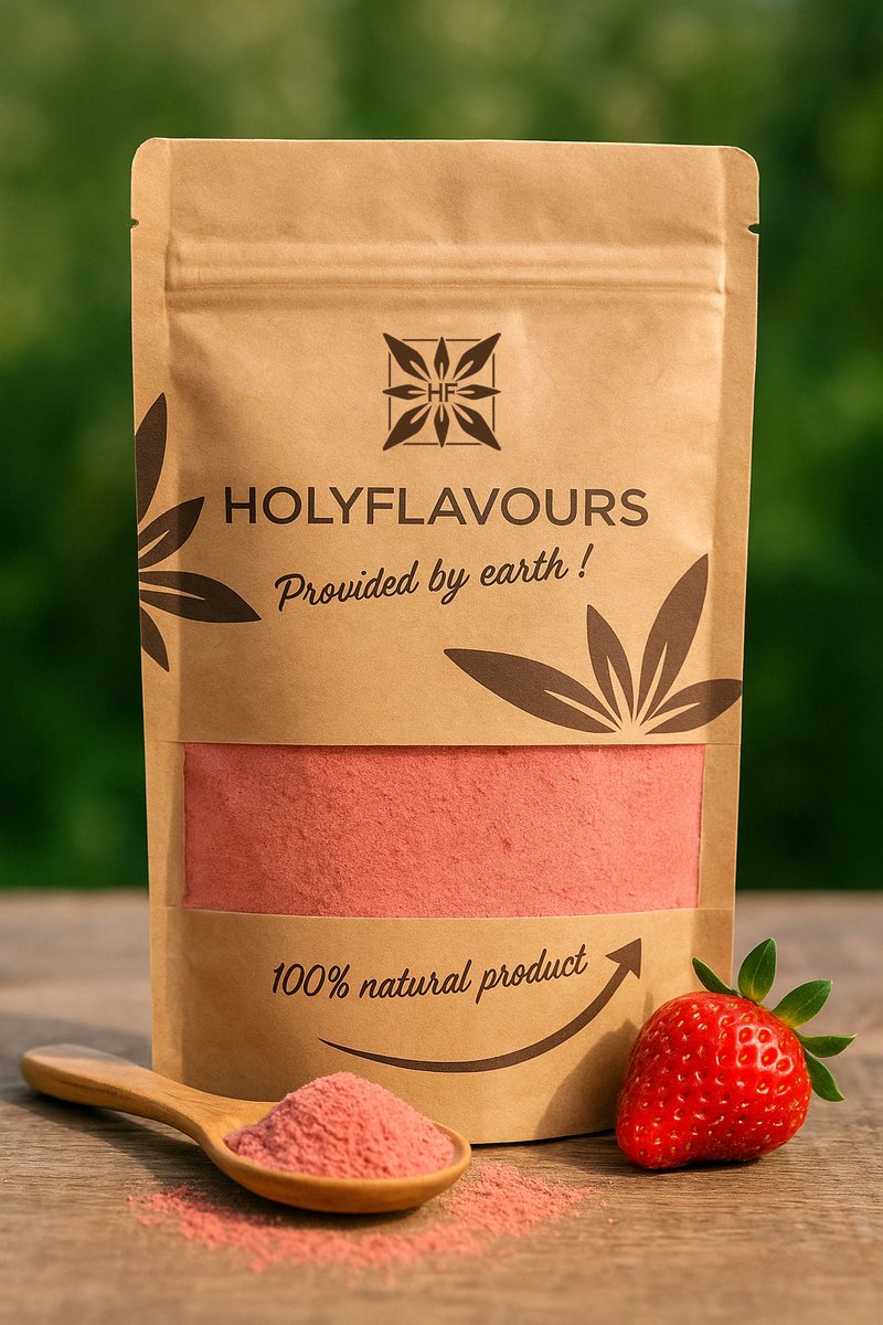 Aardbeien Poeder Gevriesdroogd - 100 gram - Holyflavours