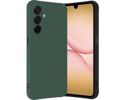 Coque compatible avec Samsung A17, coque arrière en Siliconen , compatible avec Samsung Galaxy A17, vert foncé