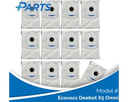 Ecovacs Deebot X5 Omni Stofzakken (12 Stuks, Plus.Parts® alternatief voor DDB030025)
