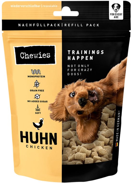Chewies Trainingshapjes Hondensnacks Kip - 6 x 175 gr - Voordeelverpakking