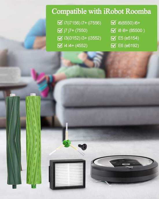Reserveonderdelen geschikt voor iRobot Roomba E5 E6 i7 i7+ i3 i3+ i4 i4+ i6 i6+ j7 j7+ van Merkloos	 — afbeelding 5