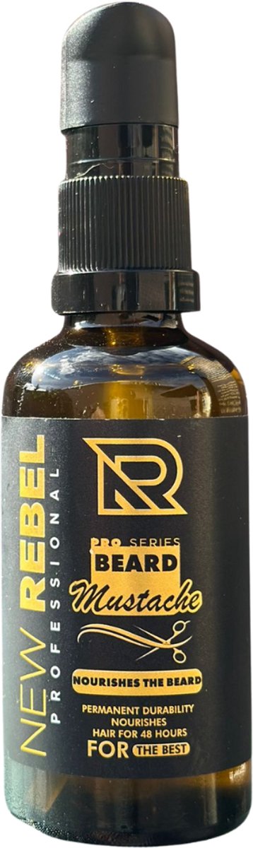 New Rebel Baardolie – Baardverzorging voor Korte & Lange Baarden – 50ml – Beard & Mustache Olie - Baardolie