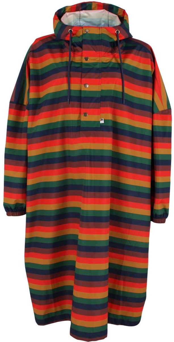 Gestreepte regenponcho Danedream Drops poncho van Danefae L/XL