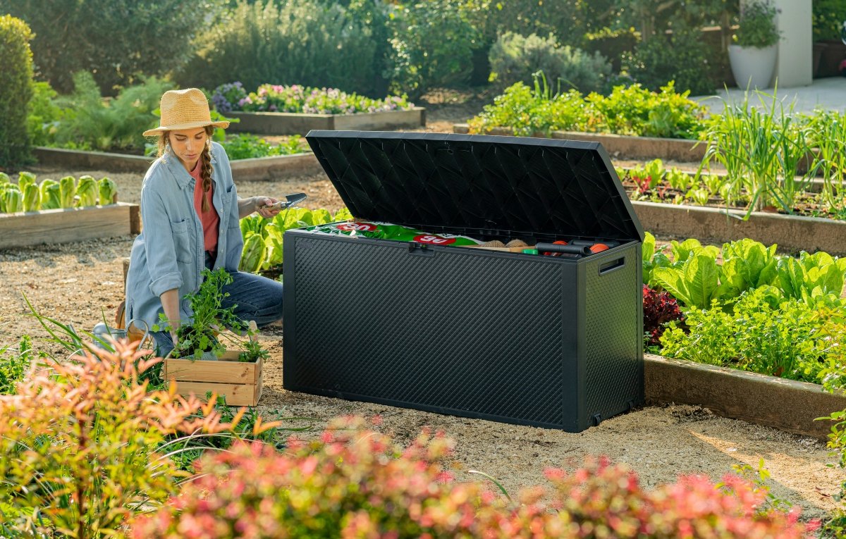 Keter Emily Opbergbox - 118x45x57 cm - 270L - Grafiet